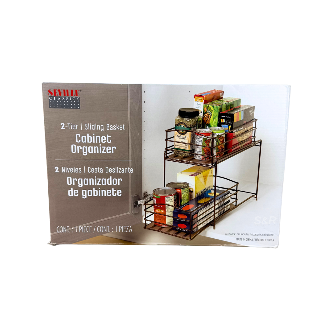 Seville Classics 2-tier Cabinet Organizer